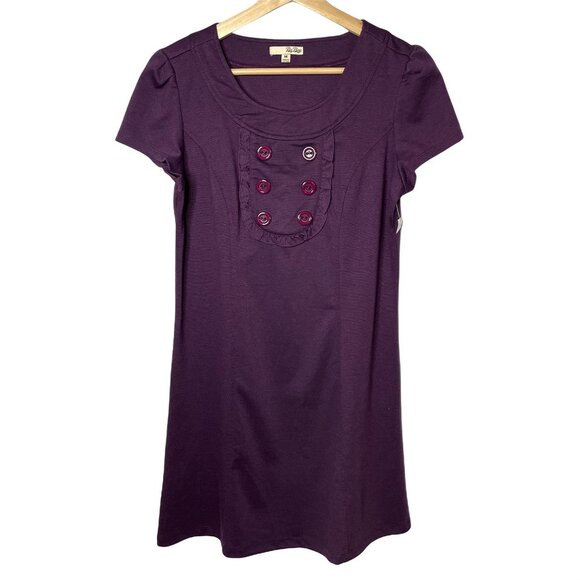 Bebop Womens Purple Short Dress Size Medium Y2K Tunic Style u - Picture 1 of 4